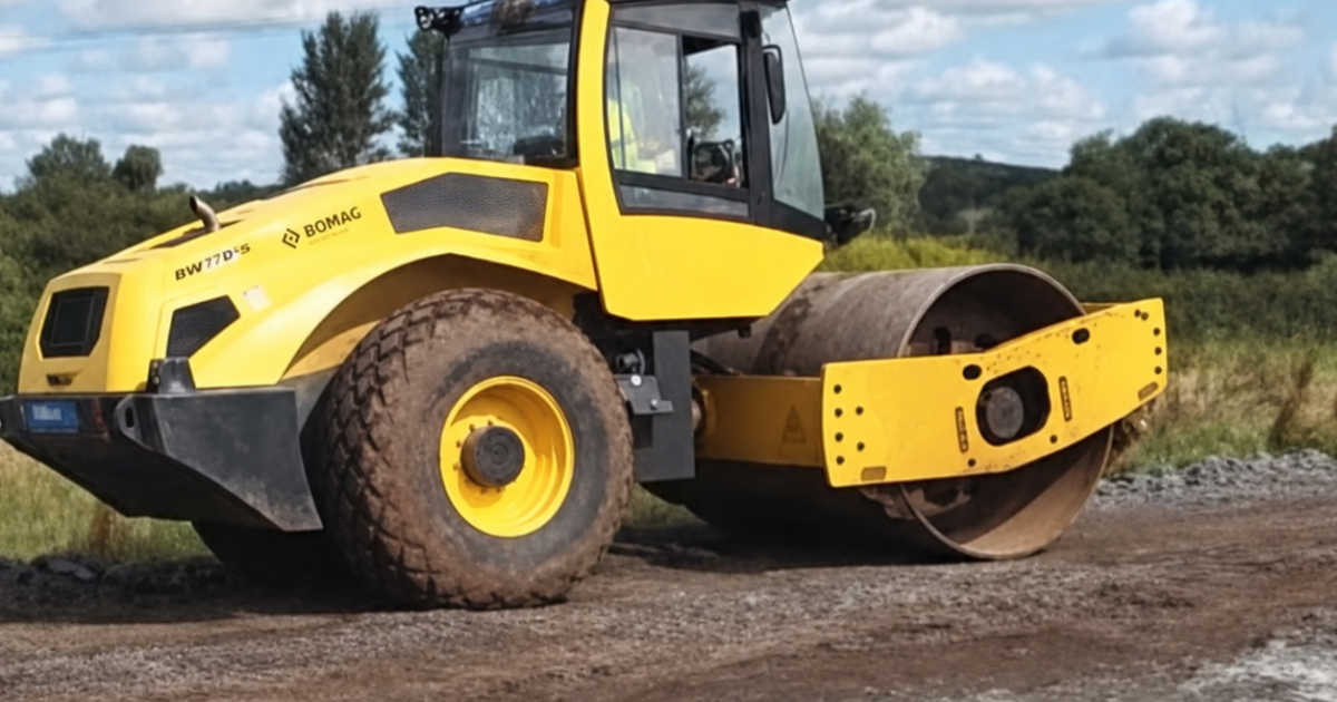 2100mm Rubber Wheel Roller (Soil Compactor) | Laois Hire